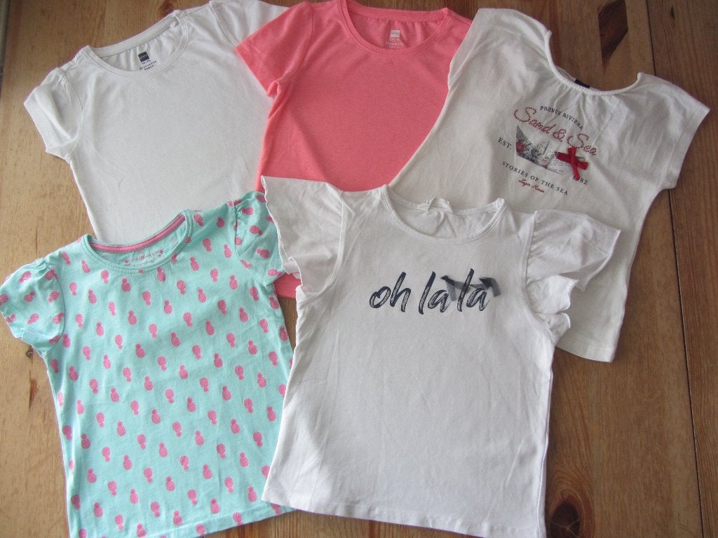 T-shirts maat 110, Ophalen of Verzenden, Zo goed als nieuw, Meisje, Shirt of Longsleeve