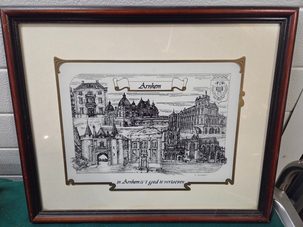 prent arnhem in arnhem is't goed vertoeven, Ophalen of Verzenden, 'T Olde Gre-j, Info@toldegrej.nl, Endepoelstraat 20f Didam