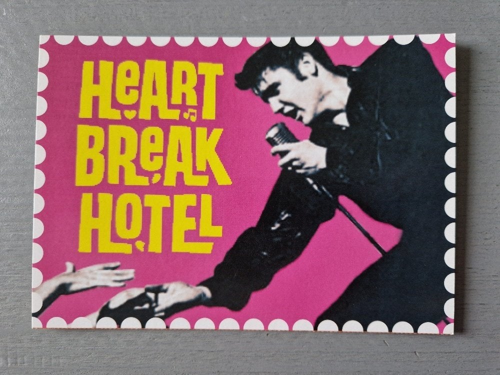 Boomerang de Elvis postzegel Heart Break Hotel, Verzenden, 1980 tot heden, Ongelopen, Overige thema's