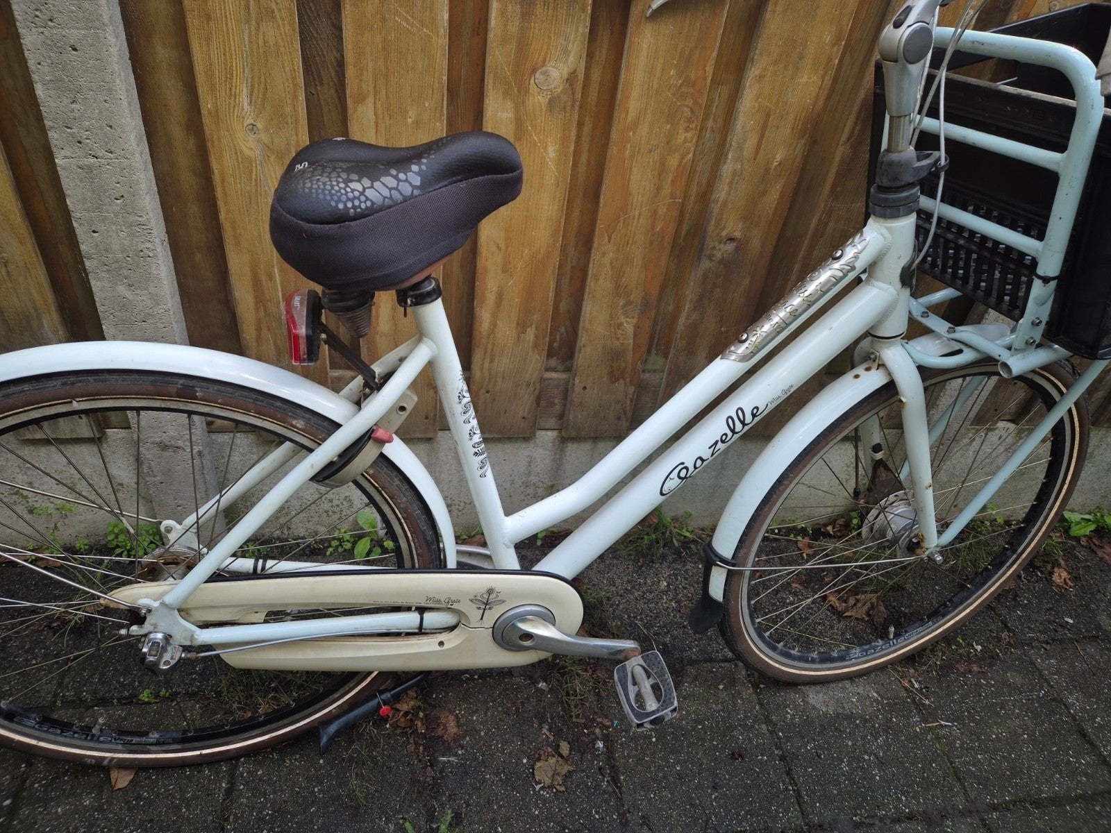 Gazelle miss Grace 3versnellingen,voorrek/krat,verlicht.slo, Ophalen, 53 tot 56 cm, Gazelle miss Grace, Zo goed als nieuw