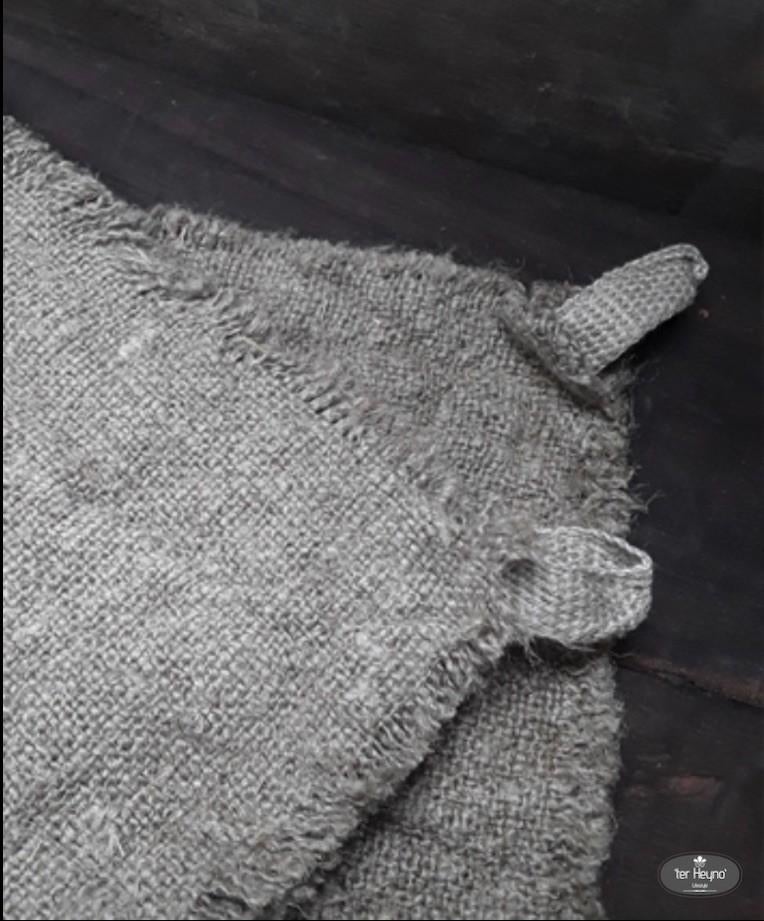 Shabby doek pannenlap set linnen lap stoer sober landelijk, Verzenden, Nieuw, Textiel, Landelijk