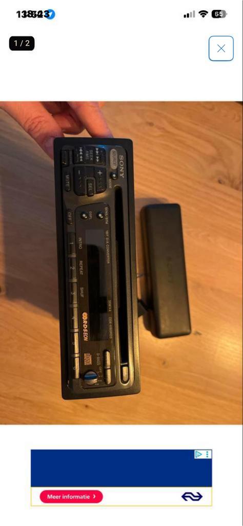 Sony CDX-4160RDS CD Autoradio met Handleiding, Ophalen of Verzenden, Zo goed als nieuw