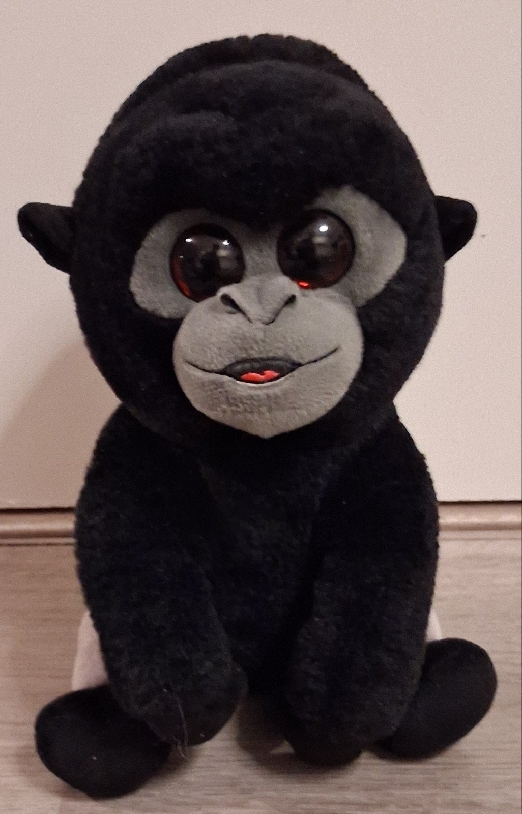 ty beanie boo aap Bo 24 cm, Overige karakters, Zwart, Ophalen of Verzenden, Zo goed als nieuw
