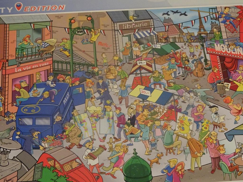 Puzzle Paris , that´s life city edition 1.000 stuks, Ophalen of Verzenden, 500 t/m 1500 stukjes, Gebruikt, Legpuzzel