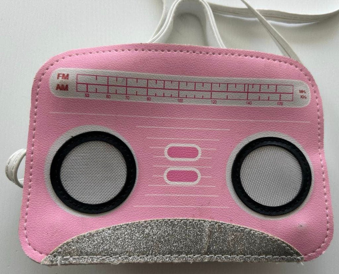Roze radio schoudertasje, Ophalen of Verzenden, Zo goed als nieuw