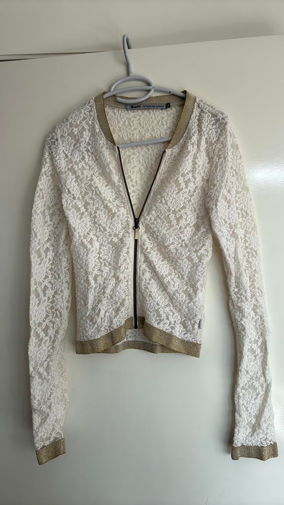 Mooi kanten vestje, Wit, Ophalen of Verzenden, Jasje, Maat 34 (XS) of kleiner