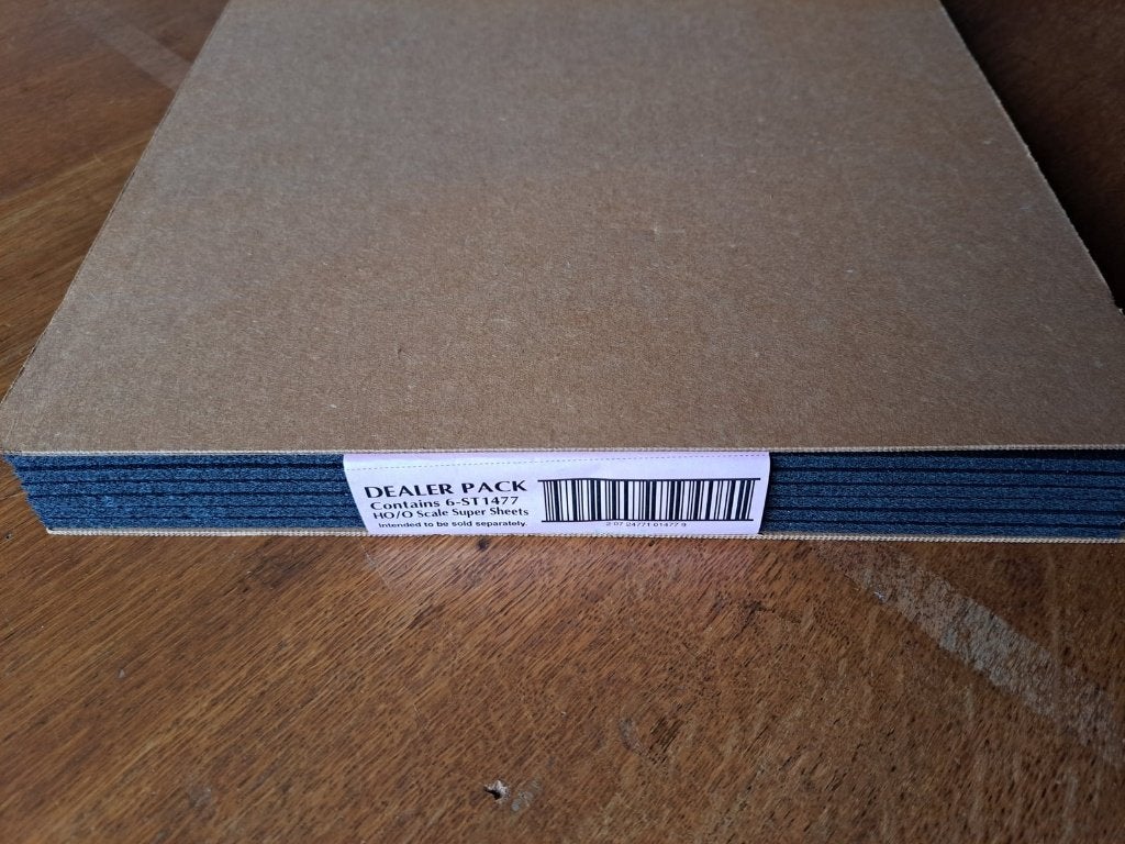 Trackbed Supersheets Dealerpack (6 stuks) - nieuw, Overige merken, Gelijkstroom of Wisselstroom, Nieuw, Rails