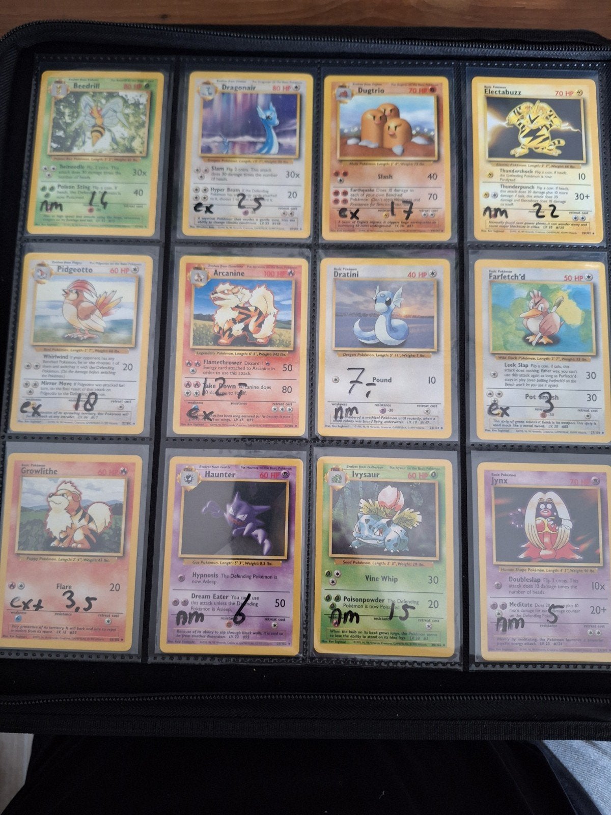 base set engels - losse verkoop - vintage pokemon, Ophalen of Verzenden, Gebruikt, Meerdere kaarten