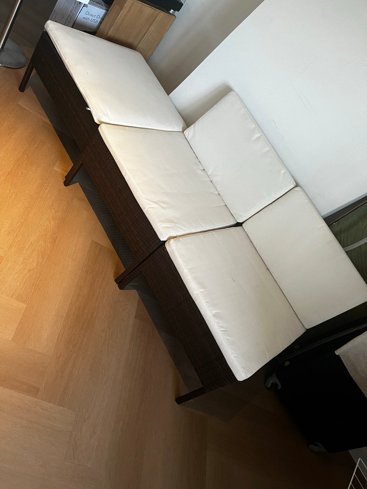 Moderne Balkon/Tuin Lounge Set met Speelse Elementen, 4 zitplaatsen, Gebruikt, Ophalen of Verzenden, Loungeset