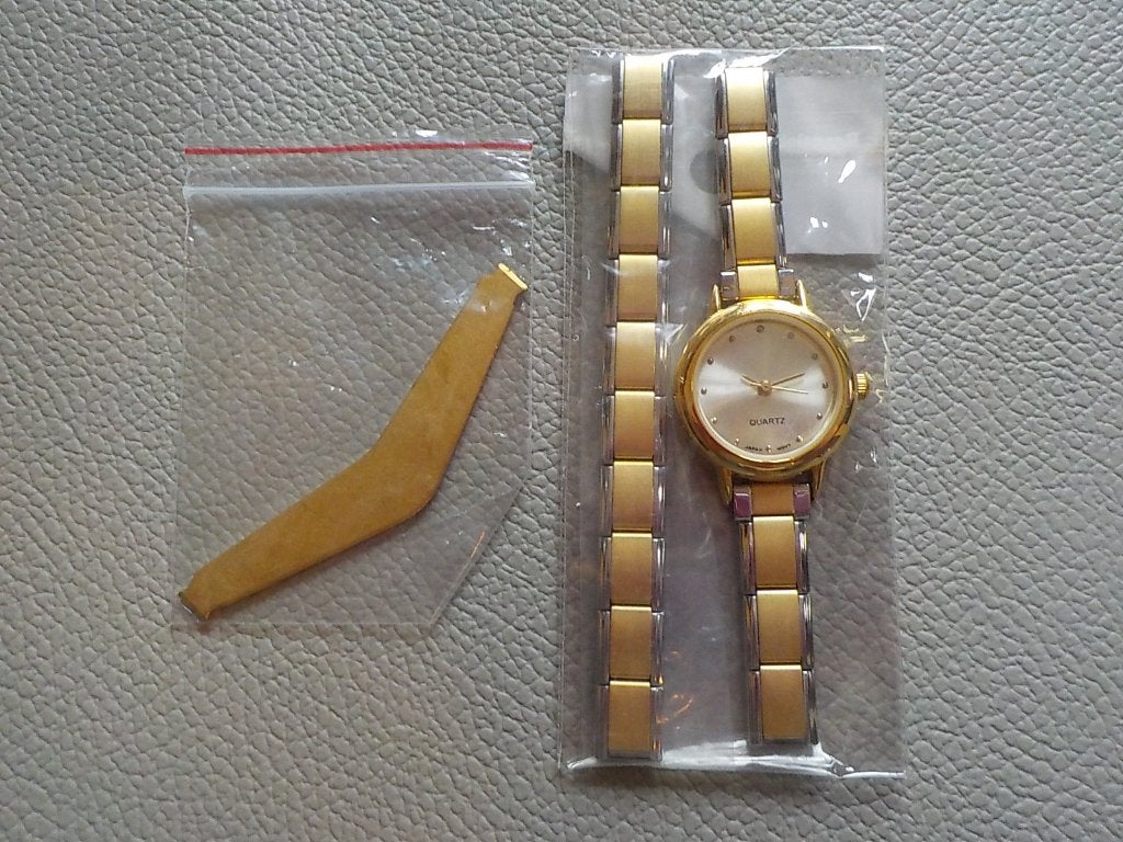 Italian charm bracelet horloge Uberry 9mm 16 schakels GOUD, Sieraden, Tassen en Uiterlijk, Armbanden, Staal, Nieuw, Ophalen of Verzenden