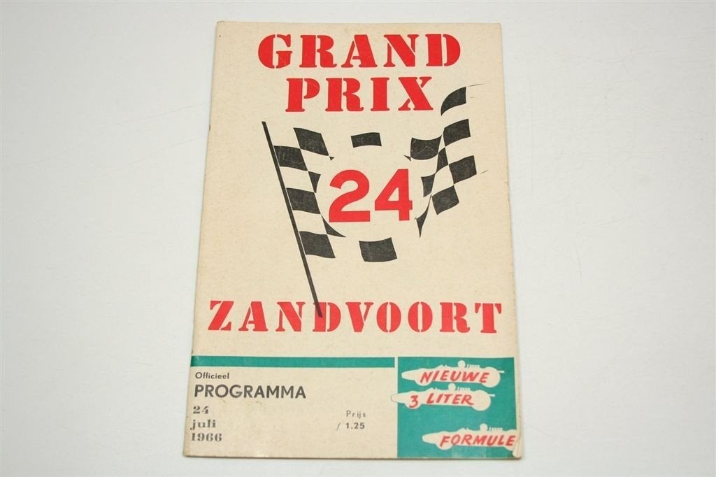 Grand Prix Zandvoort 1966 — Formule 1 Programma, Verzamelen, Ophalen of Verzenden, Gebruikt, Auto's