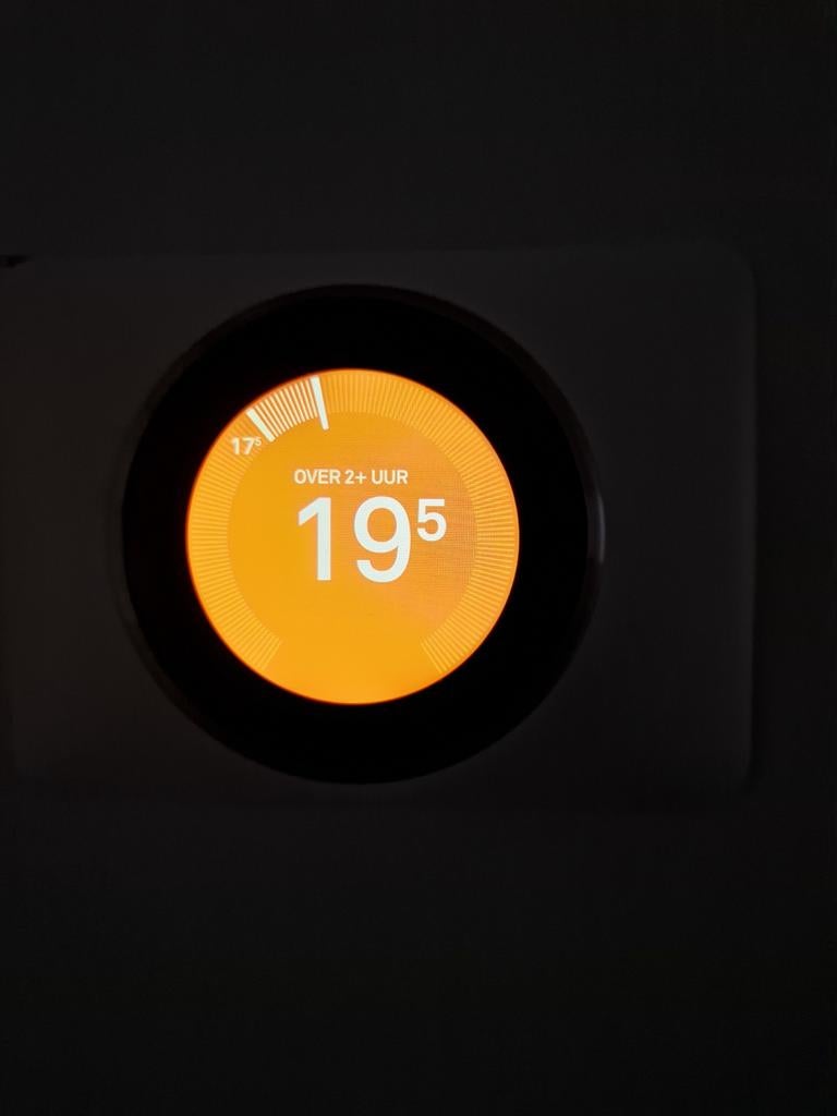 Nest Thermostaat v3 met Heatlink - Gebruikt, Goede Staat, Doe-het-zelf en Verbouw, Thermostaten, Ophalen of Verzenden, Slimme thermostaat