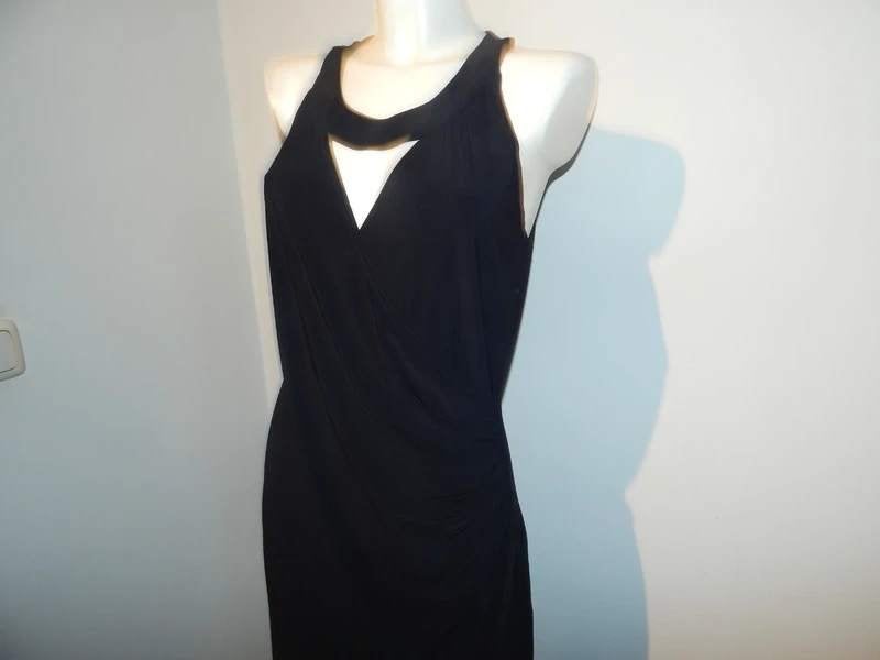 Joseph Ribkoff zwarte stretch jurk apart onderkant schuinD42, Kleding | Dames, Jurken, Verzenden, Zwart, Maat 42/44 (L), Joseph Ribkoff