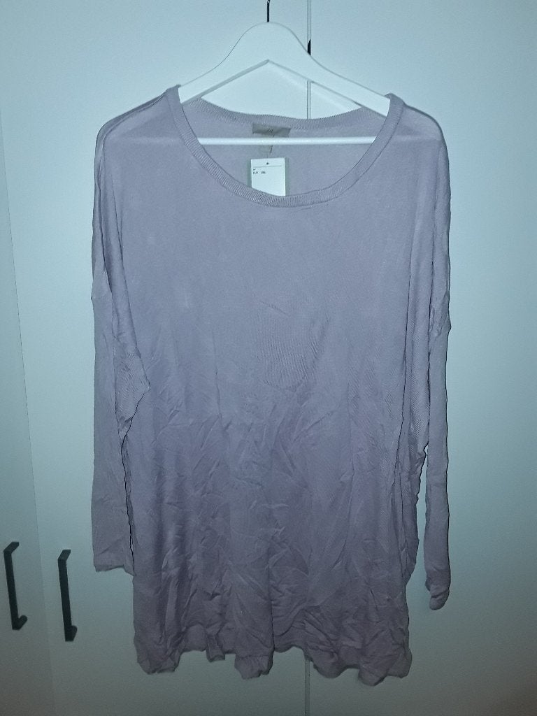 H&M+ Licht Paarse Dunne Trui Met Ronde Hals Maat 2XL NIEUW, Kleding | Dames, Truien en Vesten, H&M, Paars, Maat 46/48 (XL) of groter
