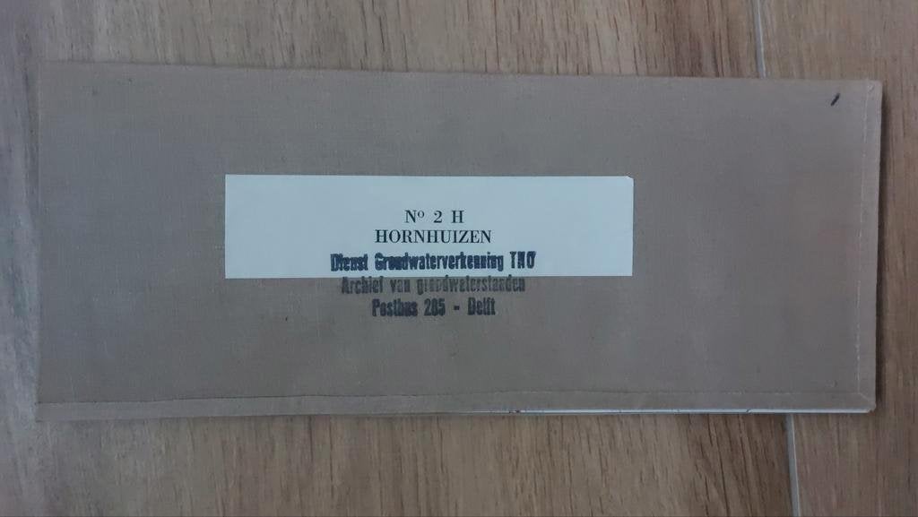 2H / Hornhuizen Schiermonnikoog Stafkaart uit 1971, Ophalen of Verzenden, 1800 tot 2000, Landkaart, Zo goed als nieuw