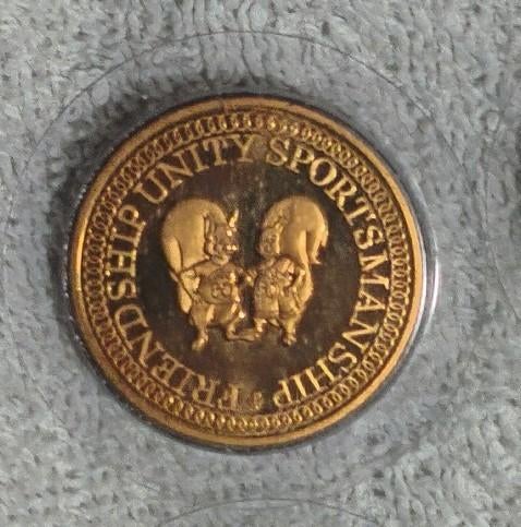 8x 1 olympic florin olympische spelen nederland, Postzegels en Munten, Penningen en Medailles, Ophalen of Verzenden, Overige materialen