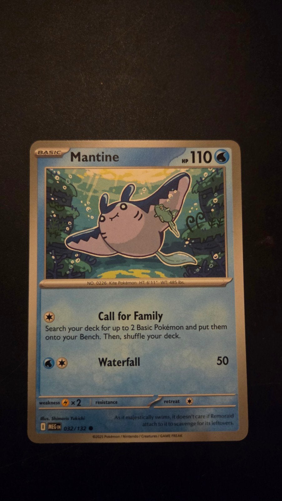 Mantine 032/132 - Mega Evolution Pokémon Kaart, Verzenden, Zo goed als nieuw, Losse kaart