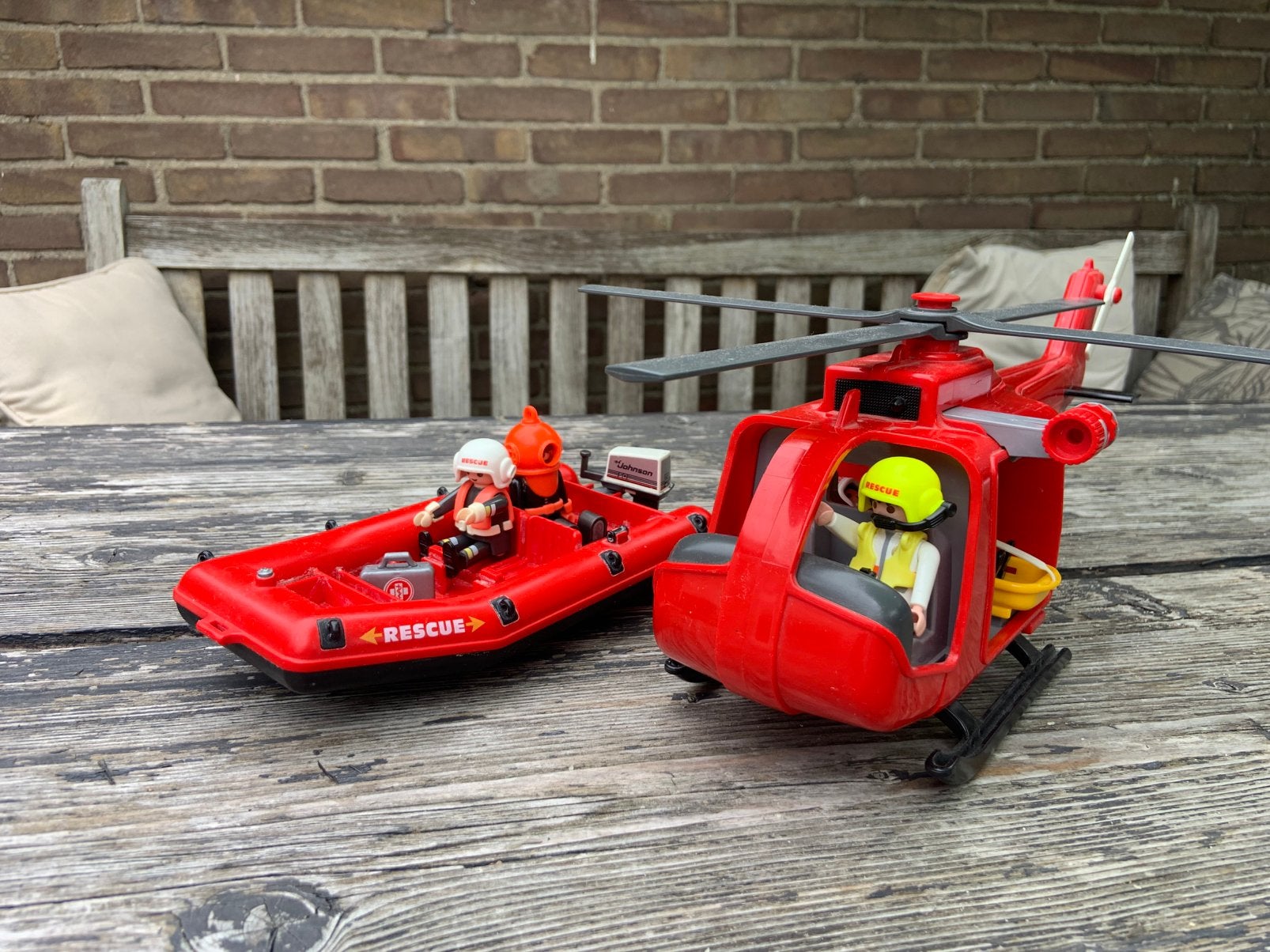 Playmobil reddingsbrigade, Ophalen, Gebruikt