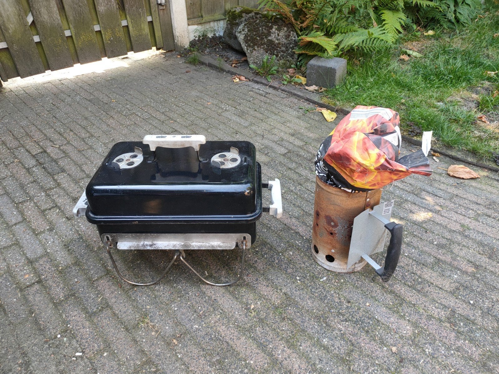 Compacte Weber BBQ - Ideaal voor kleine ruimtes, Ophalen of Verzenden, Gebruikt, Weber