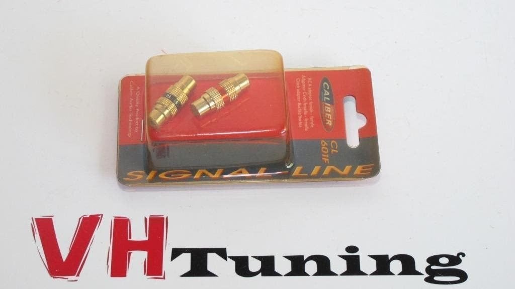 Caliber CL 601F RCA connector, 1x RCA female to 1x RCA femal, Ophalen of Verzenden, Nieuw