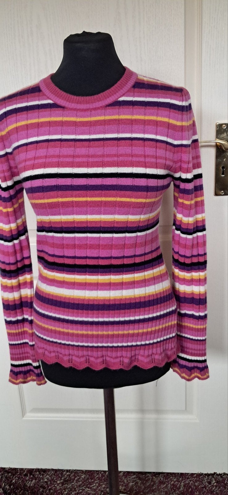Fabienne Chapot Banda Pullover Maat 38 - Roze/Paars/Geel/Wit, Maat 38/40 (M), Meerkleurig, Onbekend, Ophalen of Verzenden