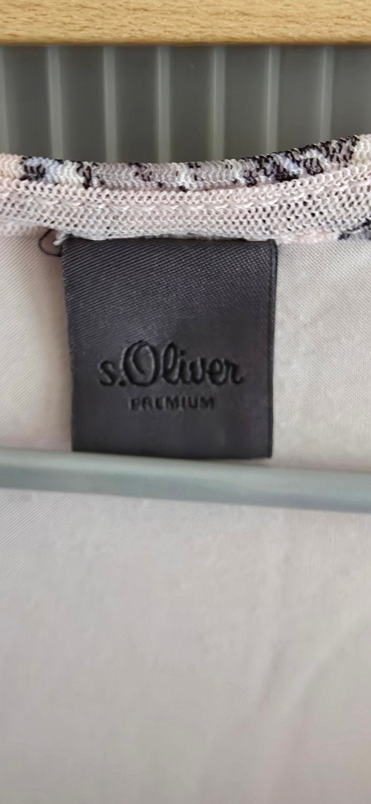 s.Oliver Premium roze paisley T-shirt met watervalhals, S.Oliver Premium, Ophalen of Verzenden, Korte mouw, Roze