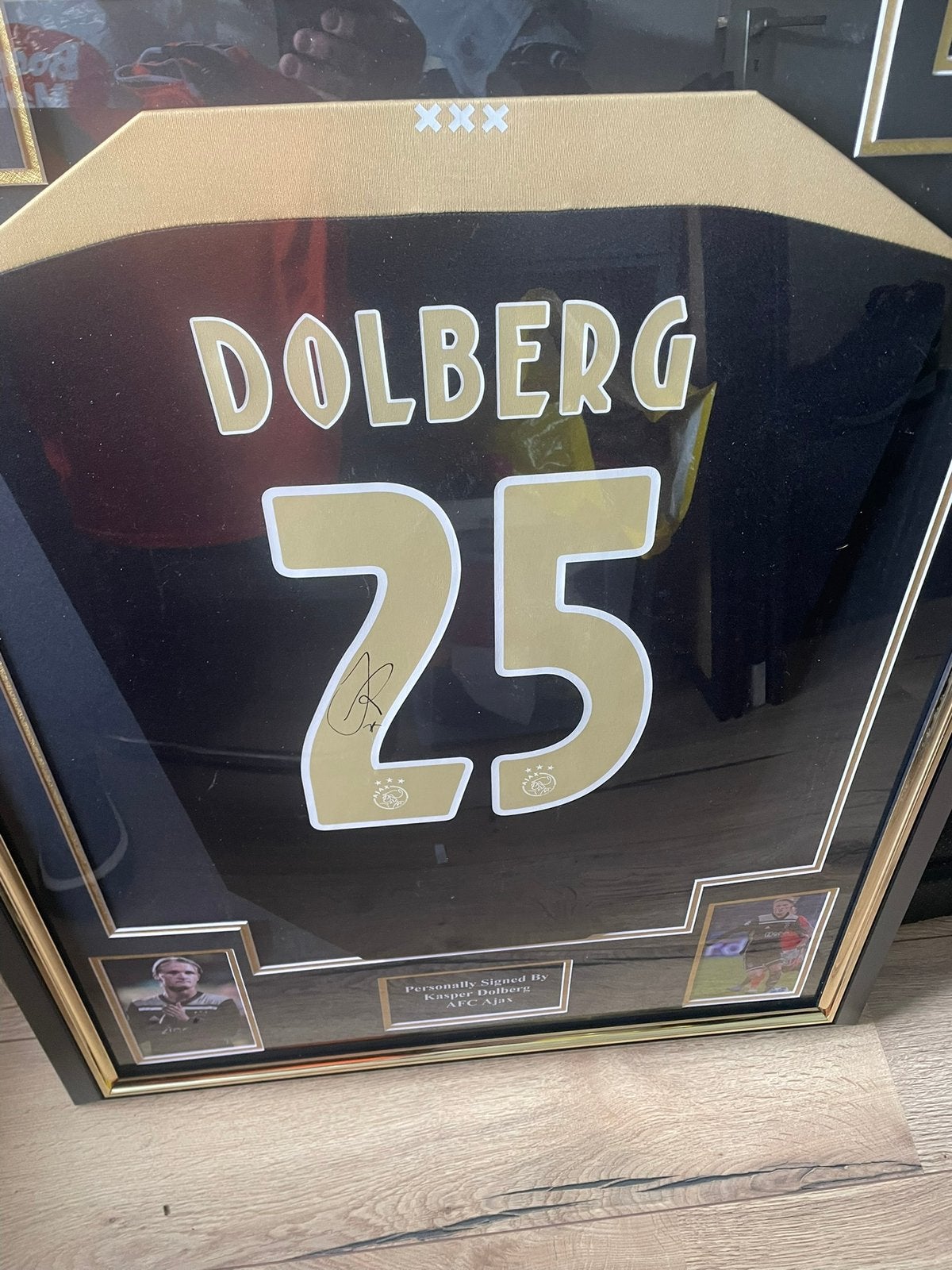 Ajax shirt kasper dolberg gesigneerd 2018/2019, Verzamelen, Sportartikelen en Voetbal, Ophalen, Zo goed als nieuw, Ajax, Shirt