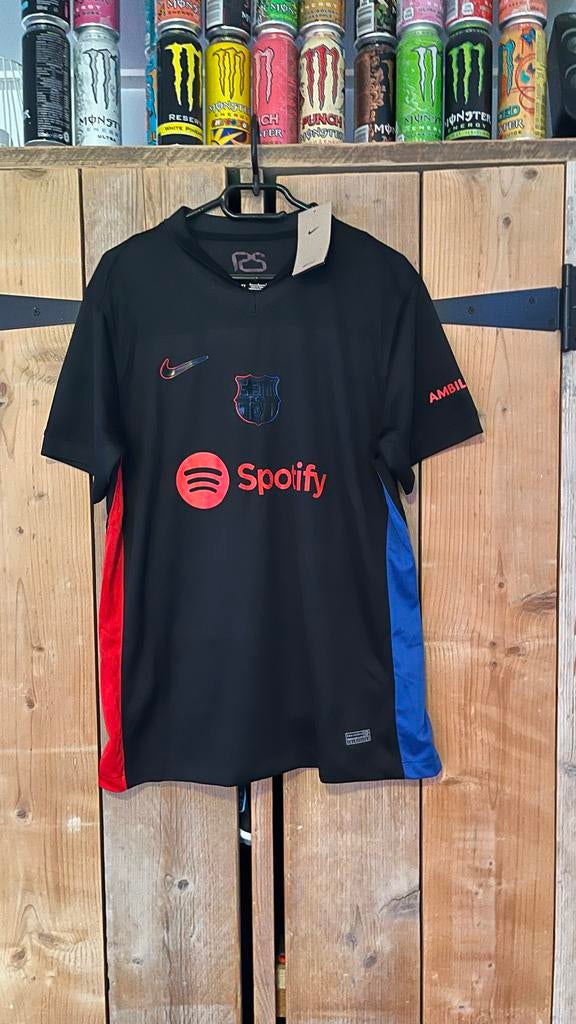 FC Barcelona Voetbalshirt Zwart Maat L Nieuw, Maat L, Verzenden, Zo goed als nieuw, Shirt