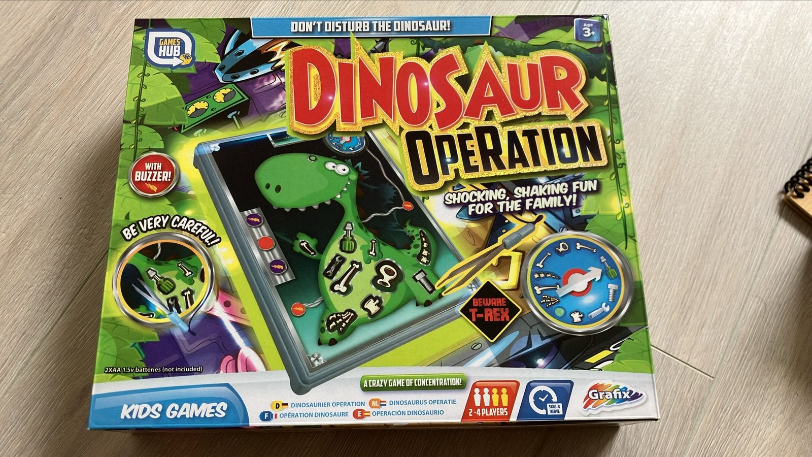 Dinosaurs operation dokter bibber dinosaurus operatie spel, Een of twee spelers, Ophalen of Verzenden, Gebruikt