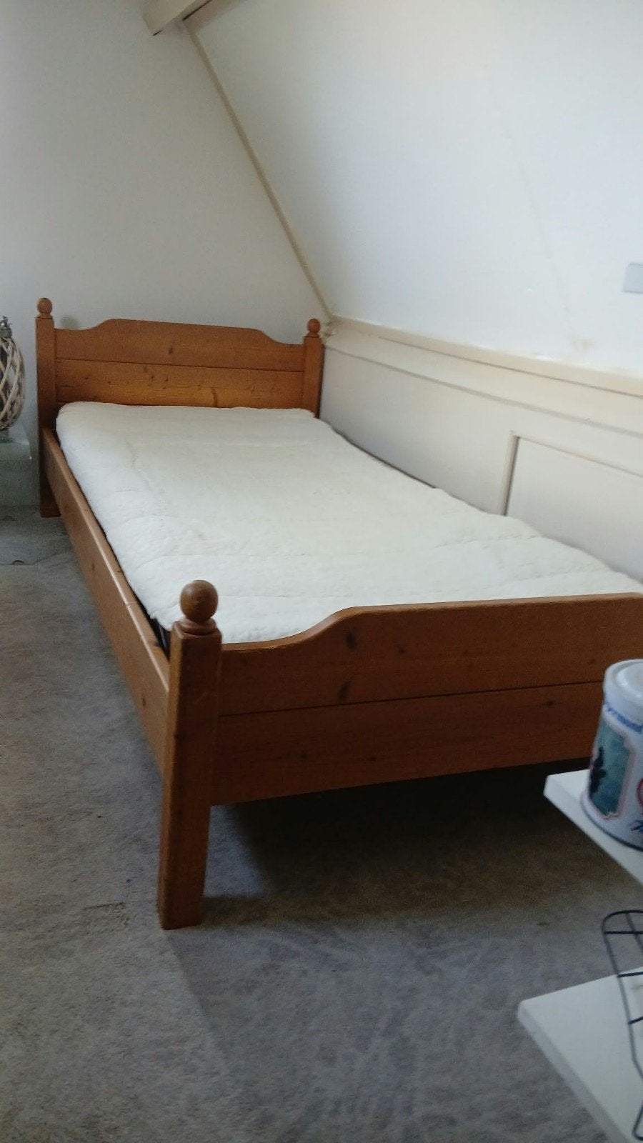 logeer bed, Huis en Inrichting, Ophalen, Gebruikt, Eenpersoons, Hout