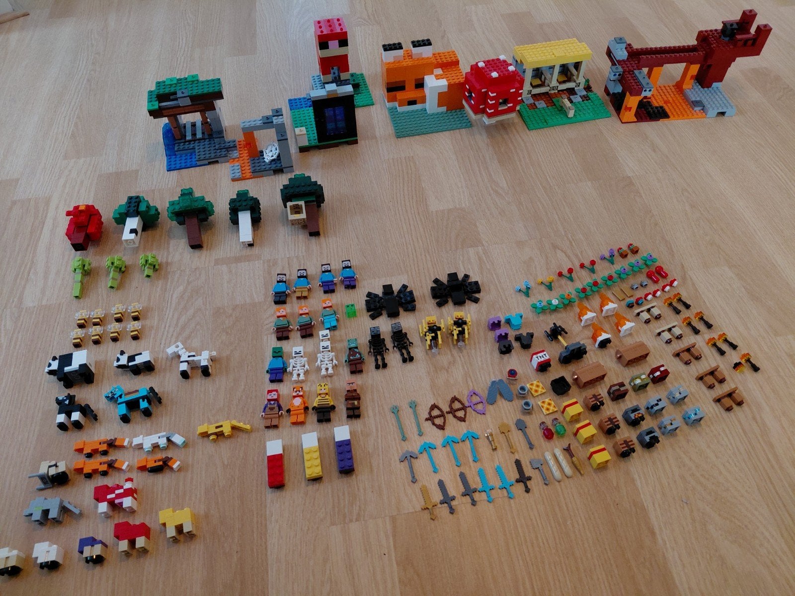 Grote collectie LEGO Minecraft sets en figuren, Ophalen, Gebruikt, Minecraft, Lego