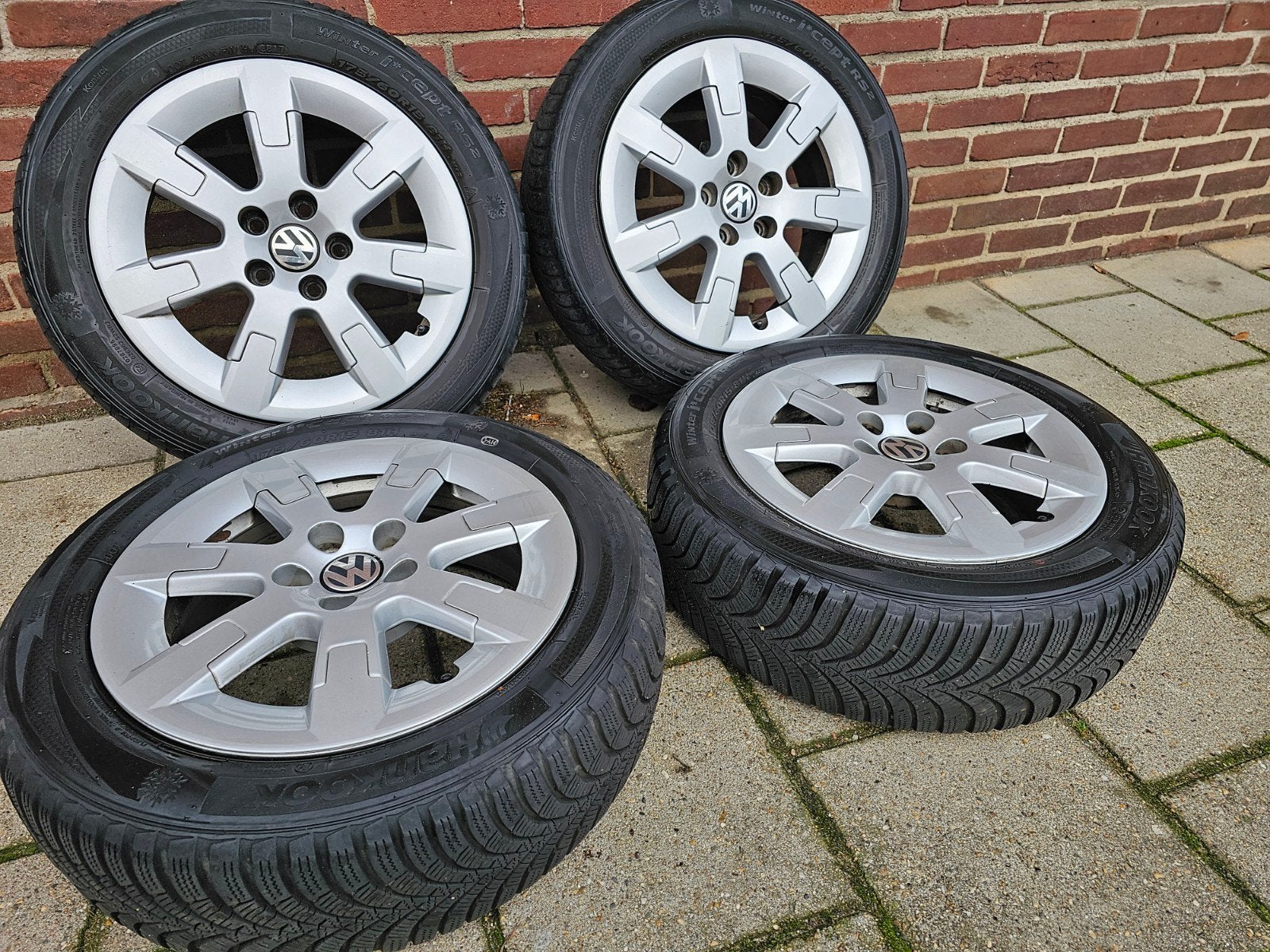 5x100 Volkswagen Polo 15 inch velgen Winterbanden 6.5mm, Ophalen, 15 inch, Velg(en), Nieuw