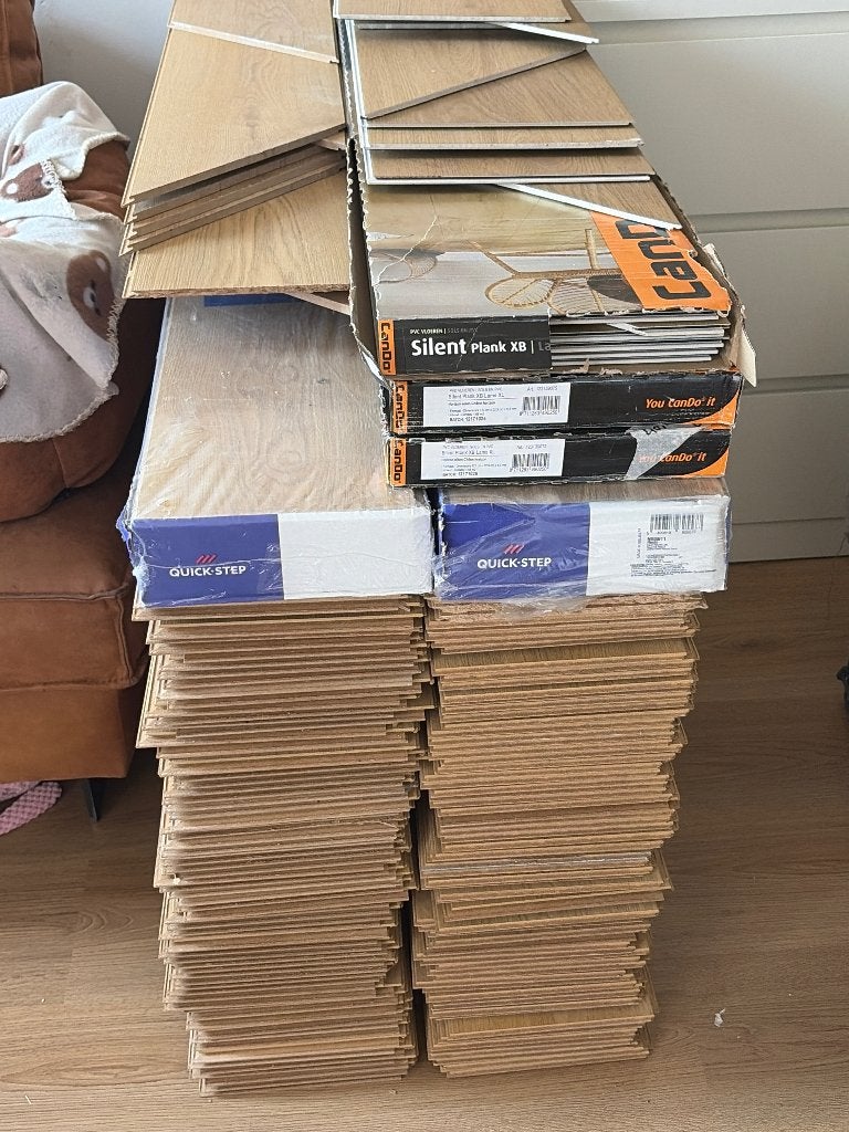 Laminate Quick step +can do  pvc, Ophalen, Zo goed als nieuw, 50 tot 75 m², Laminaat