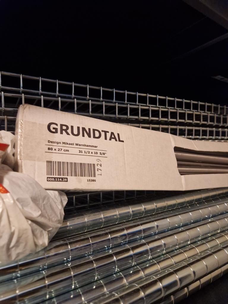 Ikea Grundtal RVS wandrek droogrek, Huis en Inrichting, Ophalen of Verzenden, Nieuw