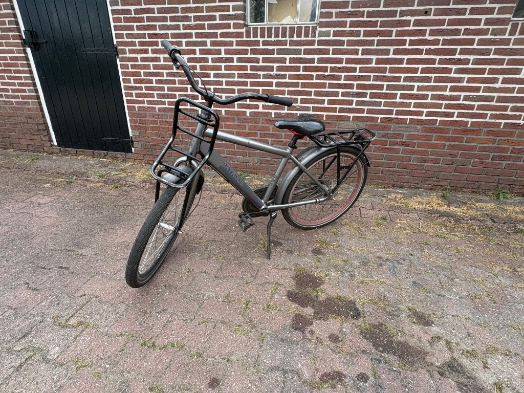 Jongensfiets met rekje 24 inch, Fietsen en Brommers, Fietsen | Jongens, Terugtraprem, Gebruikt, Versnellingen, Batavus