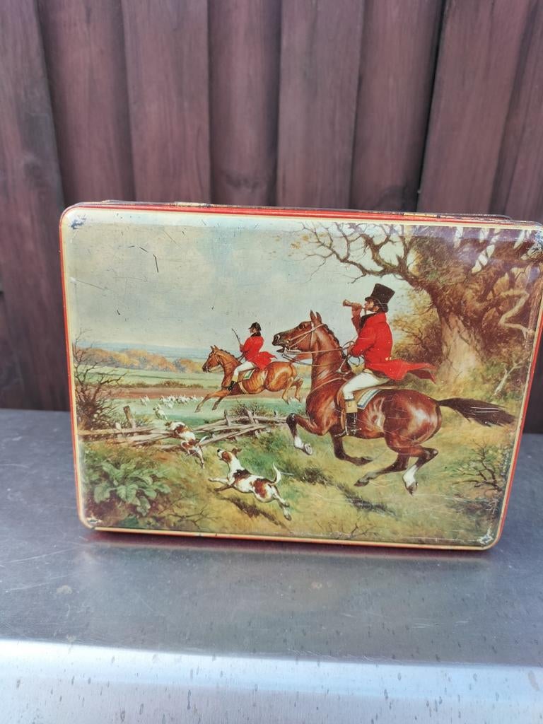 Vintage sigarenblik "Schotland" - Champ Clark, Verzamelen, Blikken, Ophalen of Verzenden