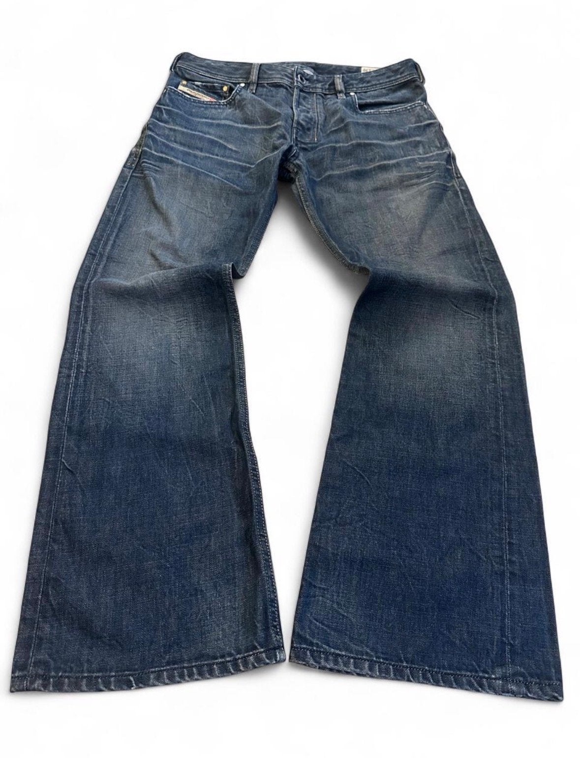 Vintage Diesel Zathan Bootcut Jeans W32 L30 - Made in Italy, Ophalen of Verzenden, Gedragen, Blauw, W32 (confectie 46) of kleiner