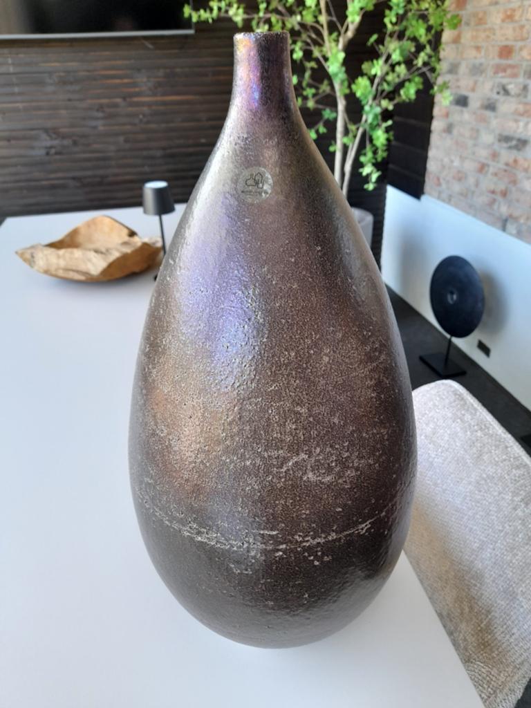 Prachtige nieuwe Ecri vaas - Uniek design, Ophalen of Verzenden
