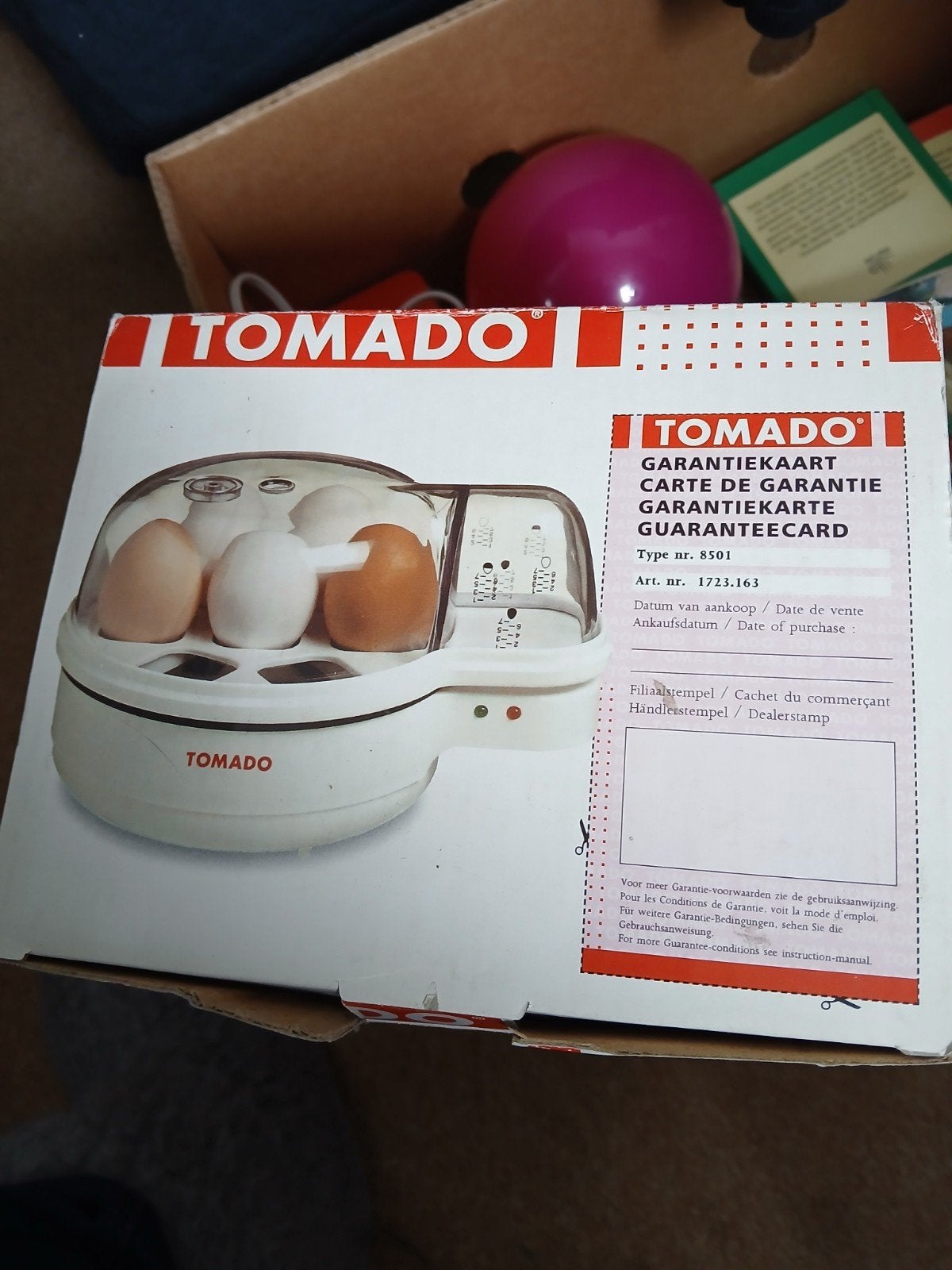 tomado eierkoker, Ophalen of Verzenden, Nieuw