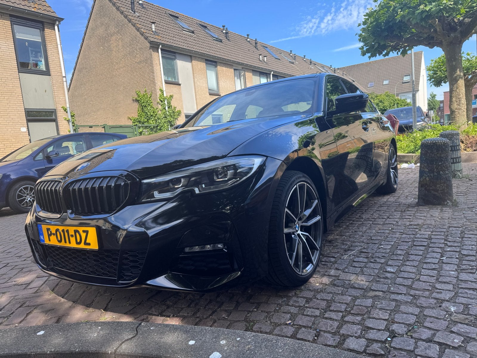BMW 3-Serie 330i 2019 Memory M-pakket High Executive G20, Auto's, BMW, Automaat, 1998 cc, Achterwielaandrijving, Zwart