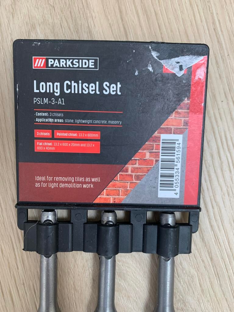 Parkside Lange Beitel Set - PSLM-3-A1 voor sloopwerk, Ophalen, Gebruikt