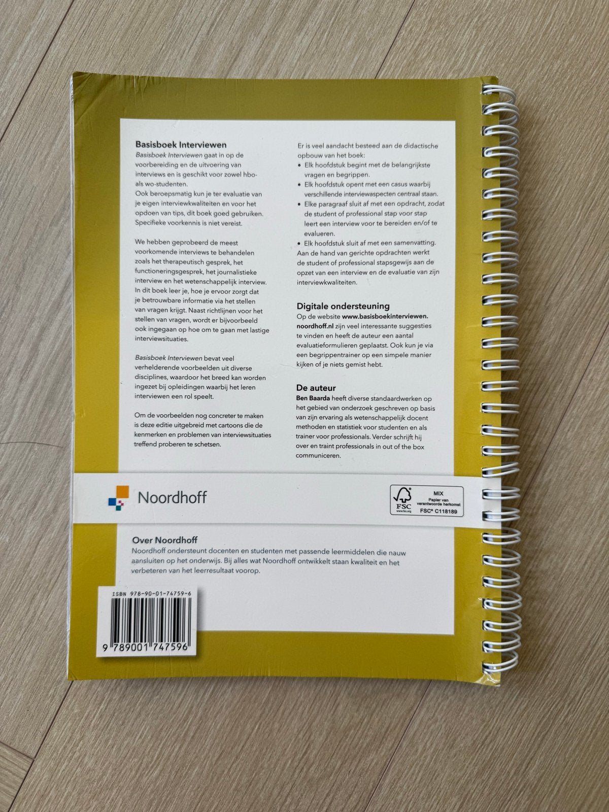 Basisboek Interviewen - Ben Baarda (5e druk), Ophalen, Gamma, Zo goed als nieuw, HBO
