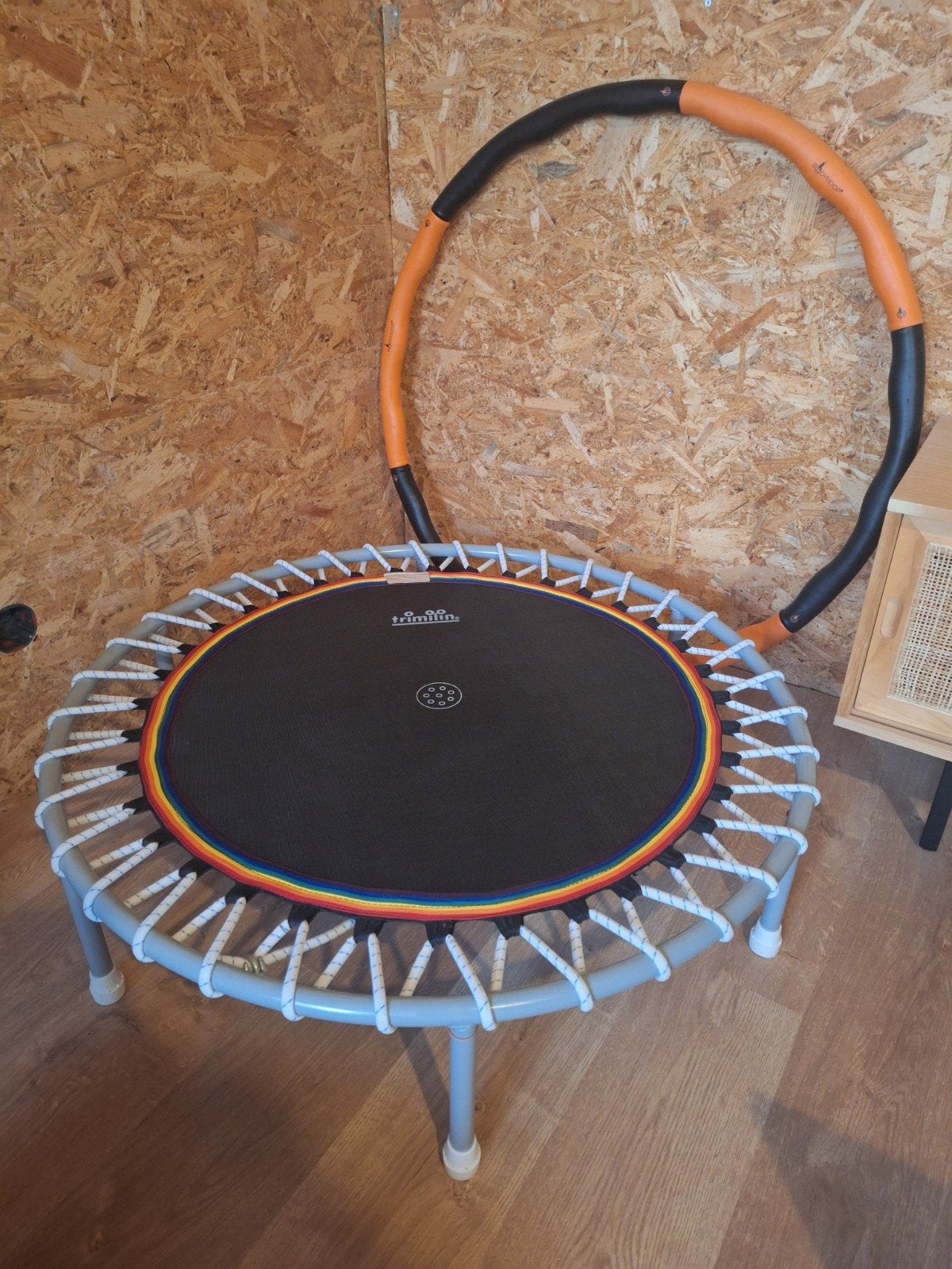 Heymans Trimilin trampoline / rebounder 102cm, Ophalen, Zo goed als nieuw, Benen