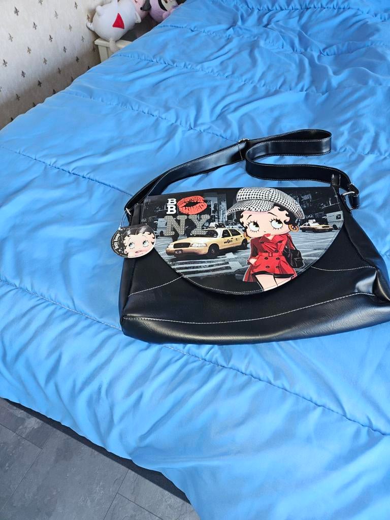 Betty boop tas en jas echt leer, Ophalen of Verzenden, Nieuw, Schoudertasje