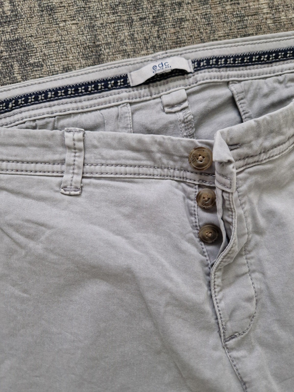 broek edc maat 42, Kleding | Dames, Maat 42/44 (L), Ophalen of Verzenden, Zo goed als nieuw, Grijs
