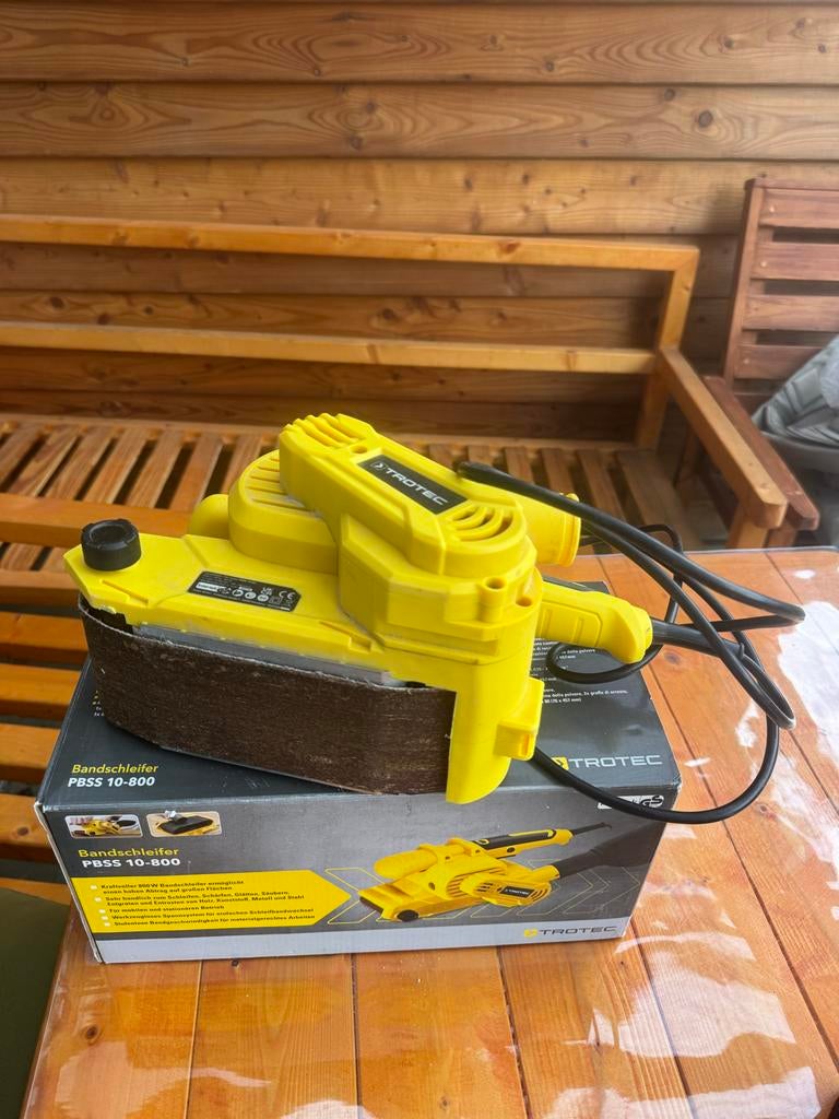 Trotec Bandschuurmachine PBSS 10-800, Ophalen, Zo goed als nieuw, 600 tot 1200 watt, Bandschuurmachine