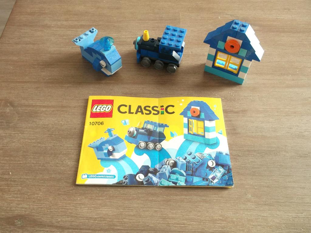 lego classic 10706 blue creativity box (2017), Ophalen of Verzenden, Gebruikt, Complete set, Lego