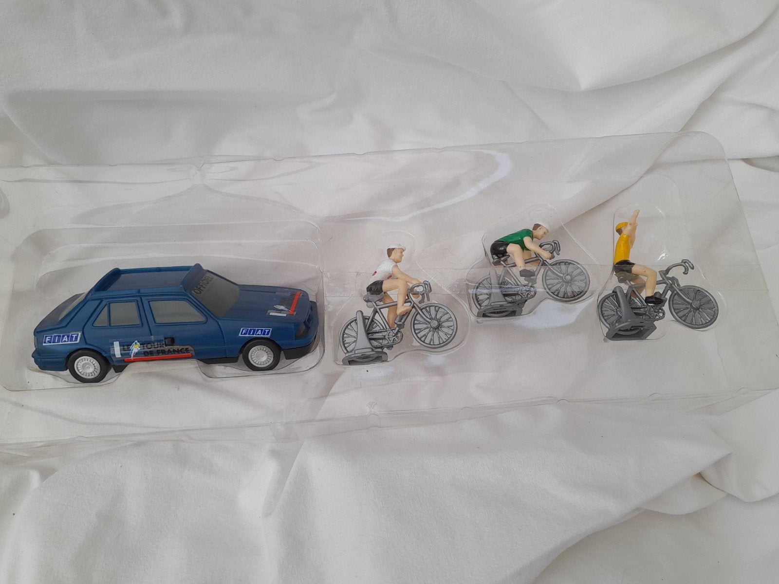 Vintage Tour de France 1995 speelgoedset met kaart, Ophalen of Verzenden, Gebruikt
