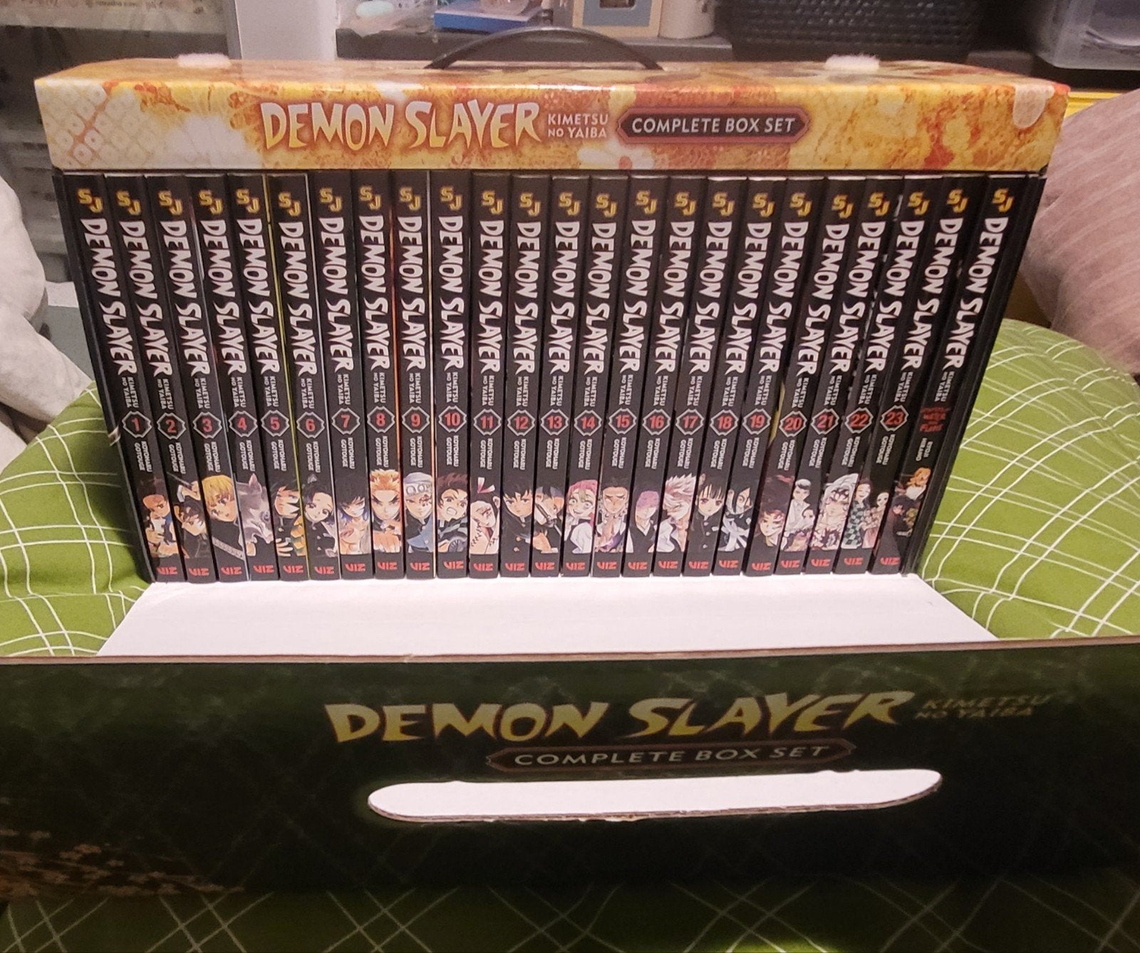 demon slayer kimetsu no yaiba complete manga box set, Complete serie of reeks, Ophalen of Verzenden, Zo goed als nieuw, Japan (Manga)