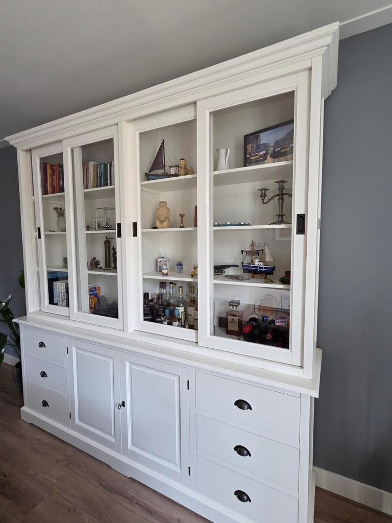 Kast Buffetkast landelijk apothekerskast  2 delen, Huis en Inrichting, Kasten | Buffetkasten, Ophalen, Gebruikt, 25 tot 50 cm